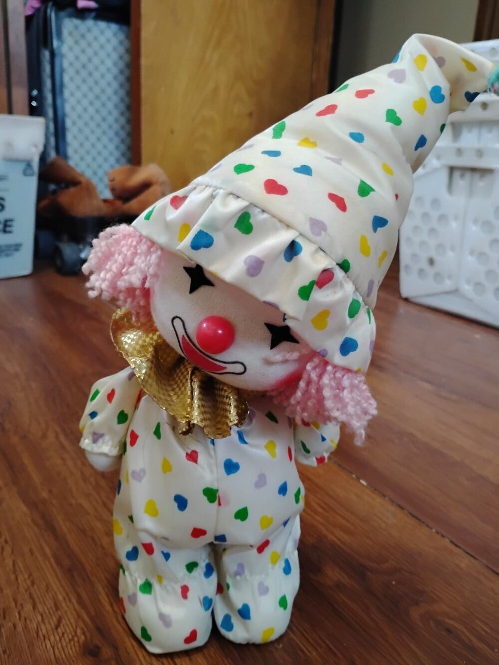 Vintage Faratak Clown Wind Up Musical Toy